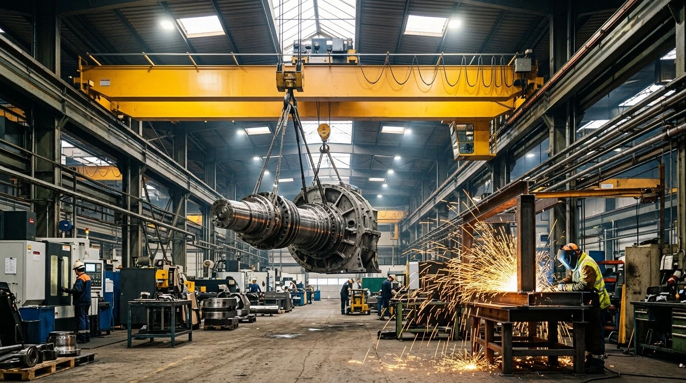 QTEK industrial manufacturing industry inspection on a fabrication shop floor